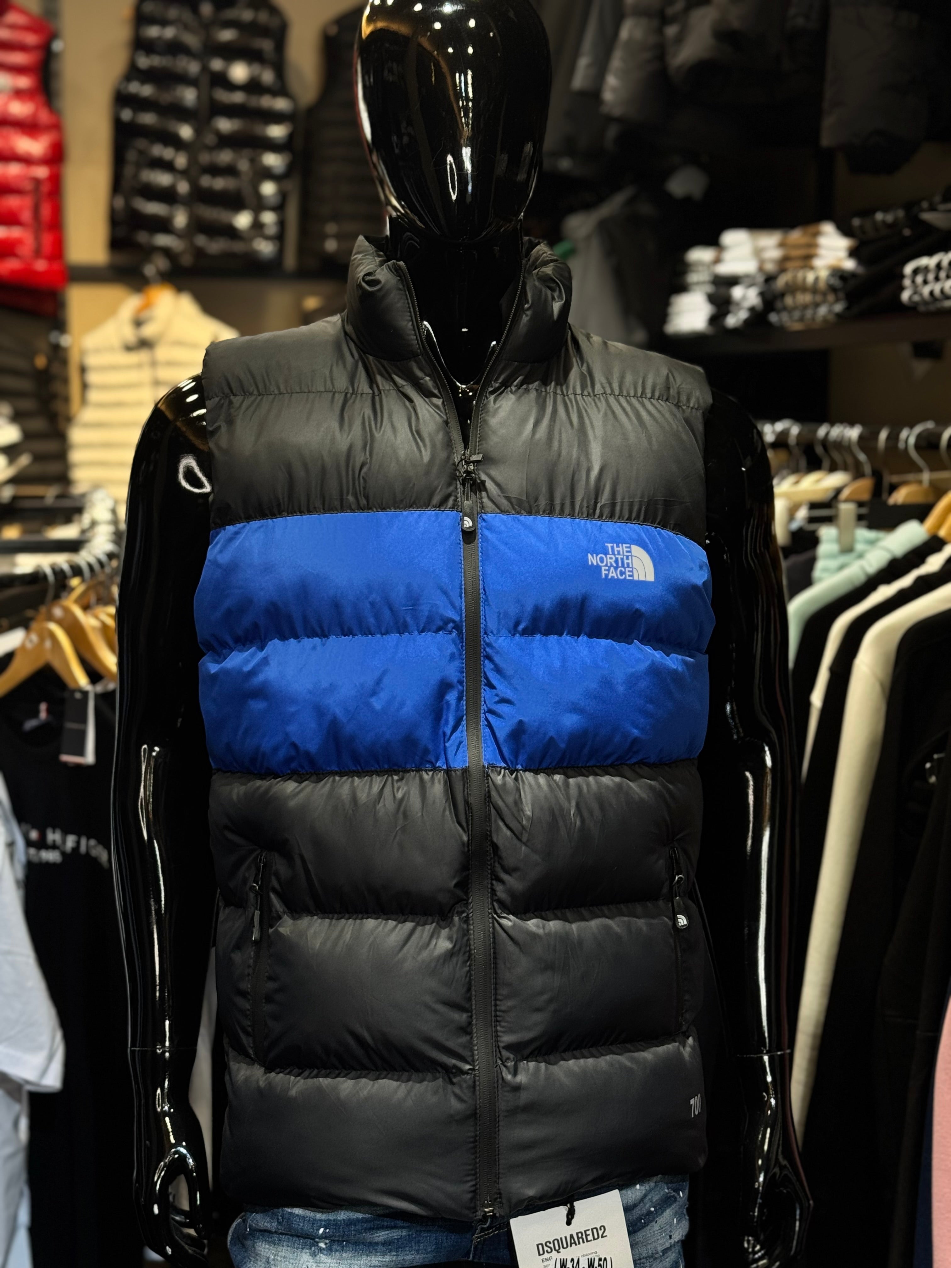 THE NORTH FACE VEST BLACK & BLUE D-98