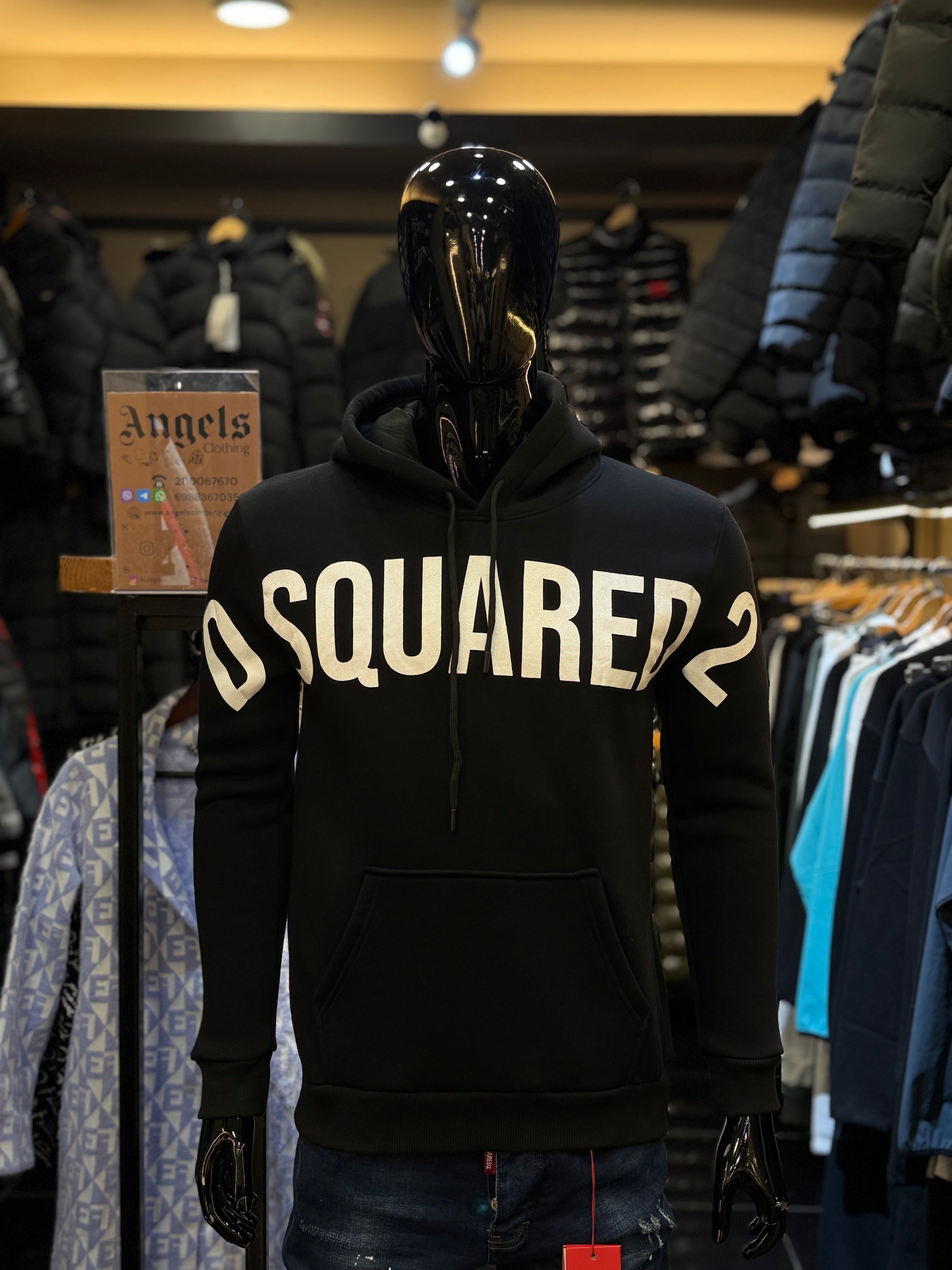 DSQUARED2  Φούτερ μαύρο  RR 720