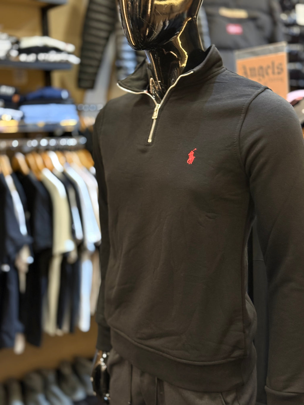 POLO zipper μαύρο  WIJ 28