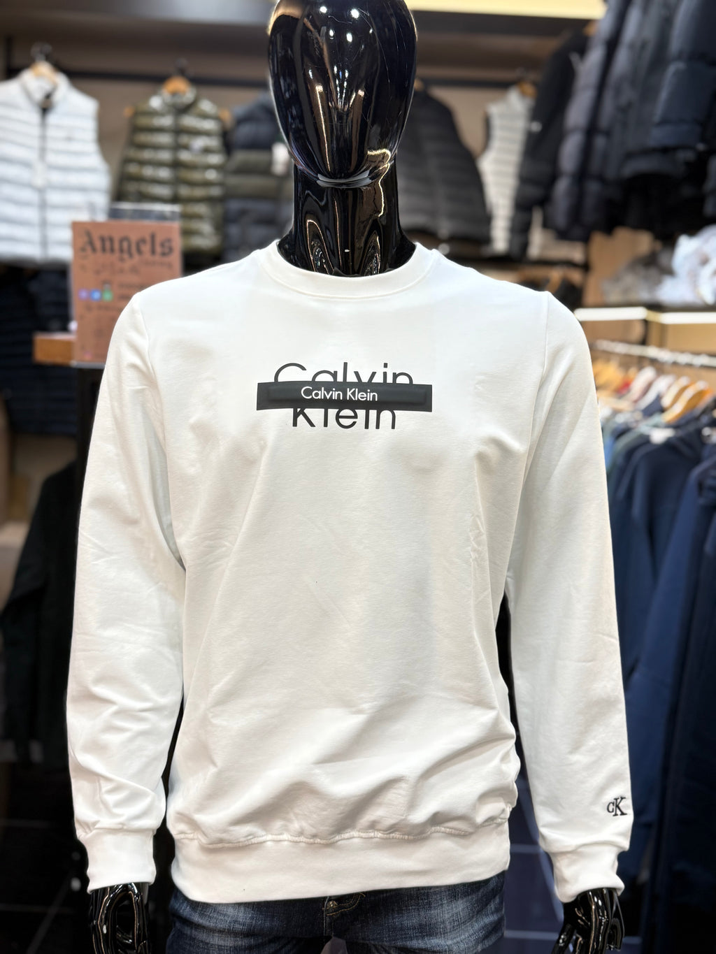 Calvin Klein Φούτερ λευκό RD873