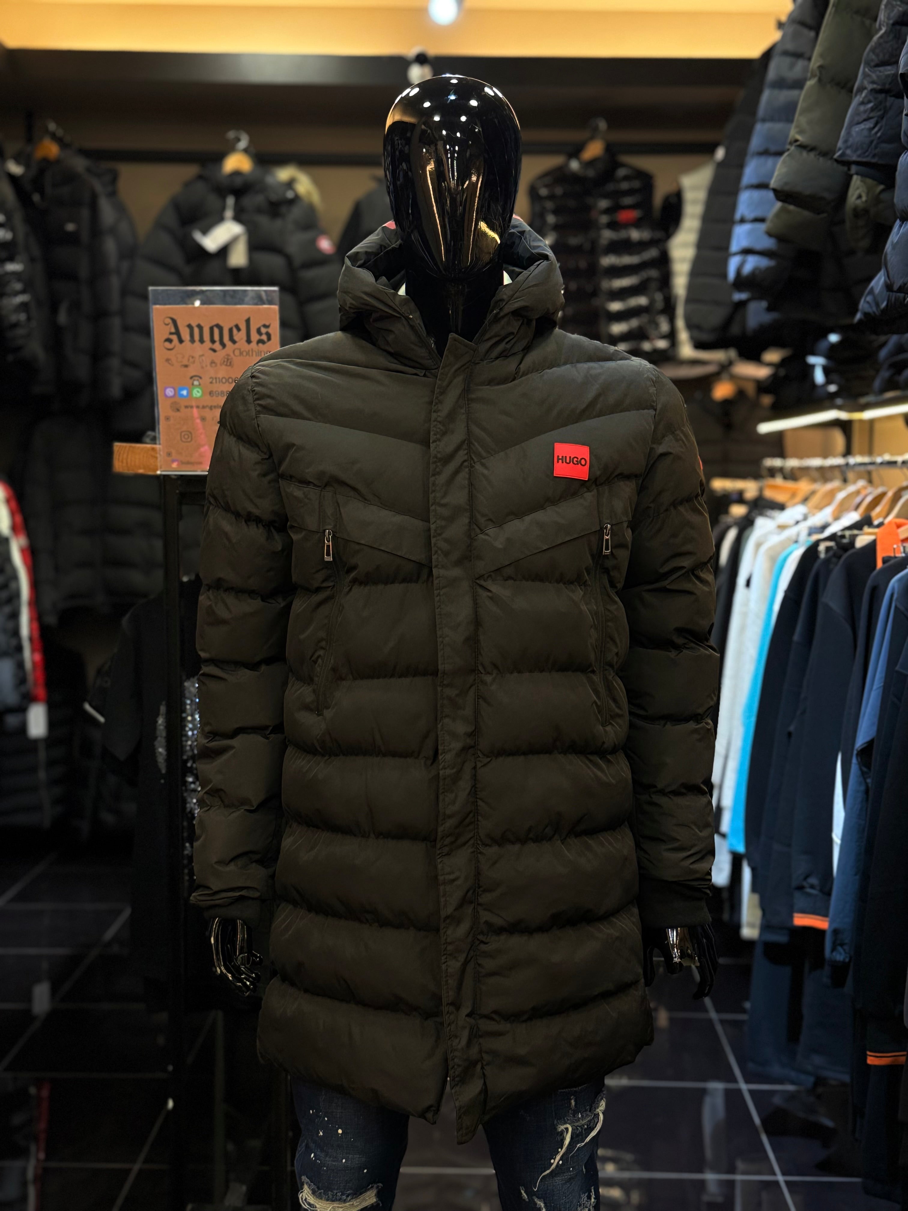 HUGO  μαύρο μακρύ VJ- 730