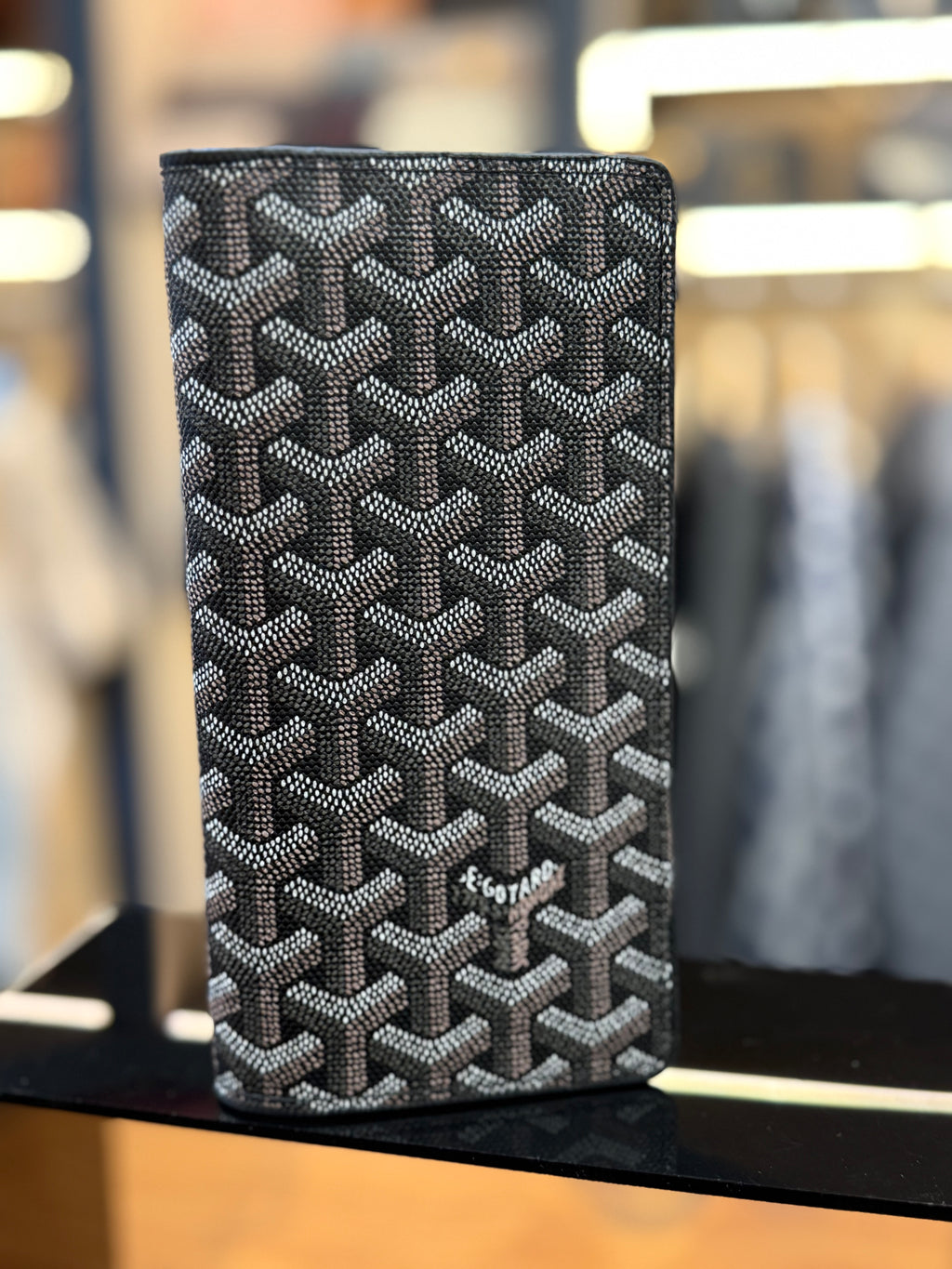 GOYARD πορτοφόλι - κινητό - καρτοθήκη  καφέ-γκρι CVG 94