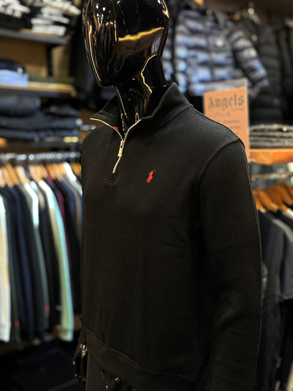 POLO zipper μαύρο  WIJ 202