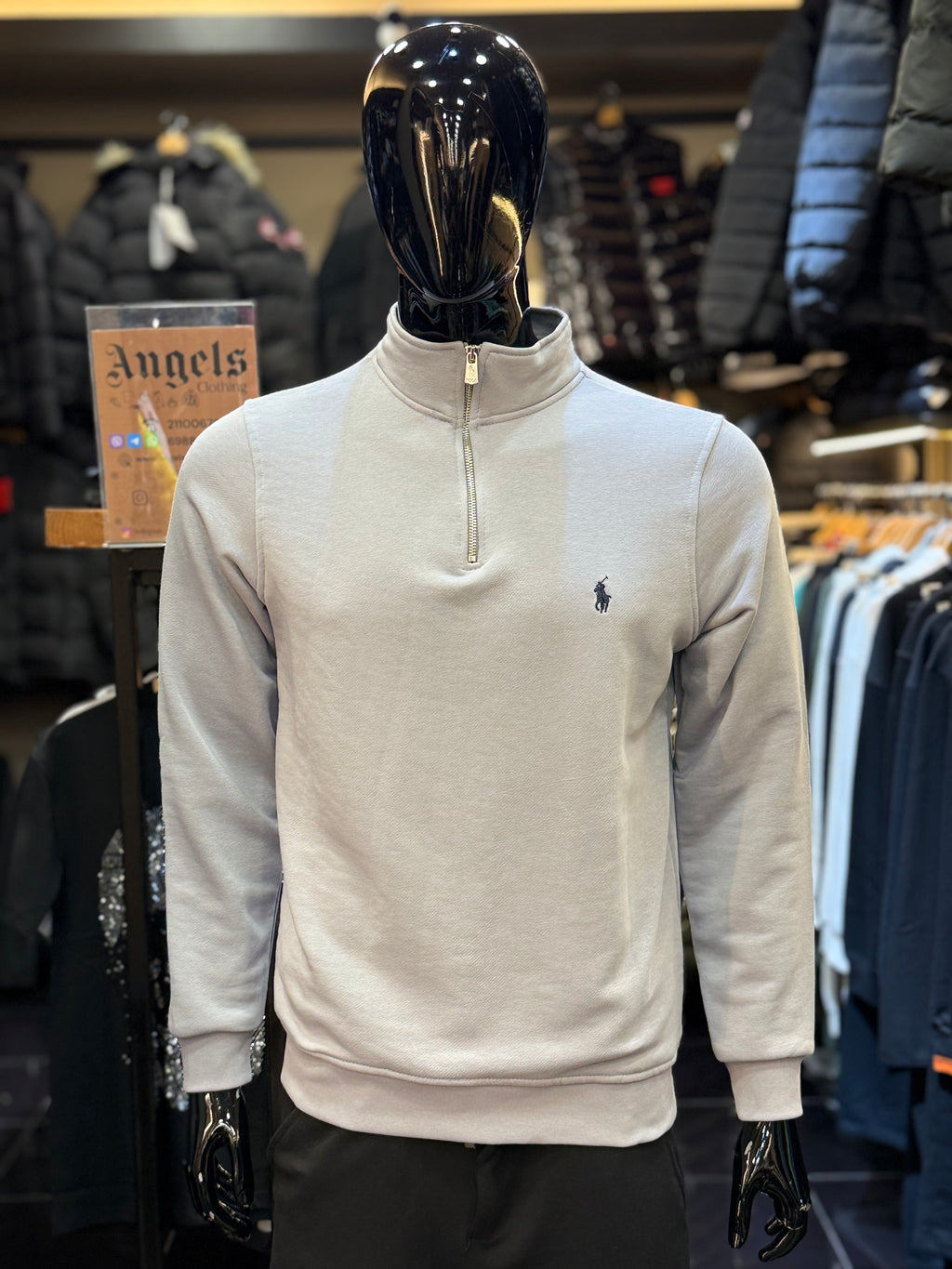 POLO zipper γκρι WIJ 35