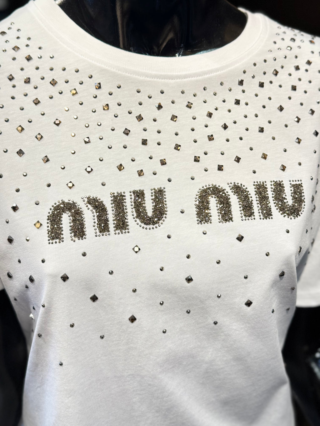 MIU MIU T-SHIRT ΛΕΥΚΟ N-011