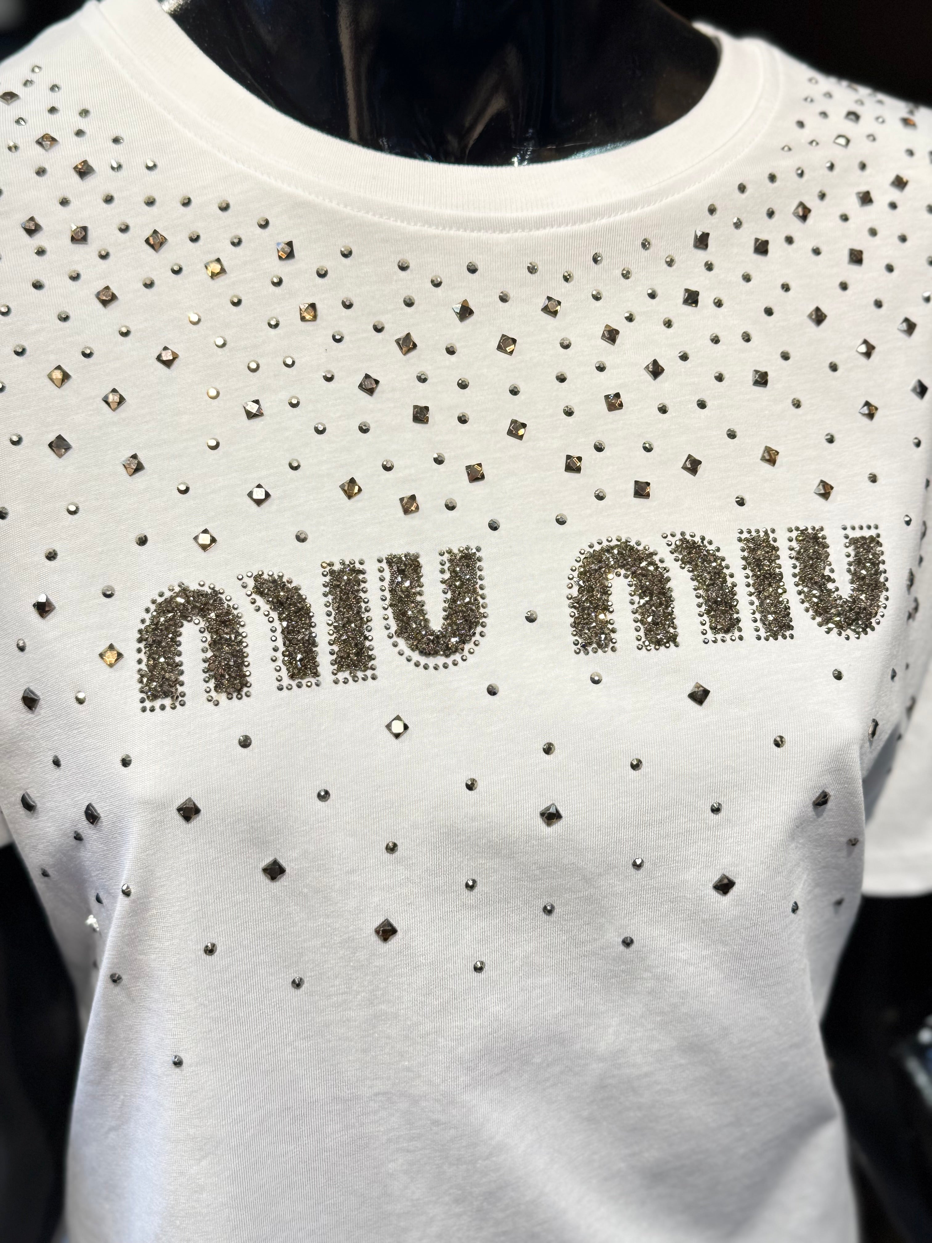 MIU MIU T-SHIRT ΛΕΥΚΟ N-011