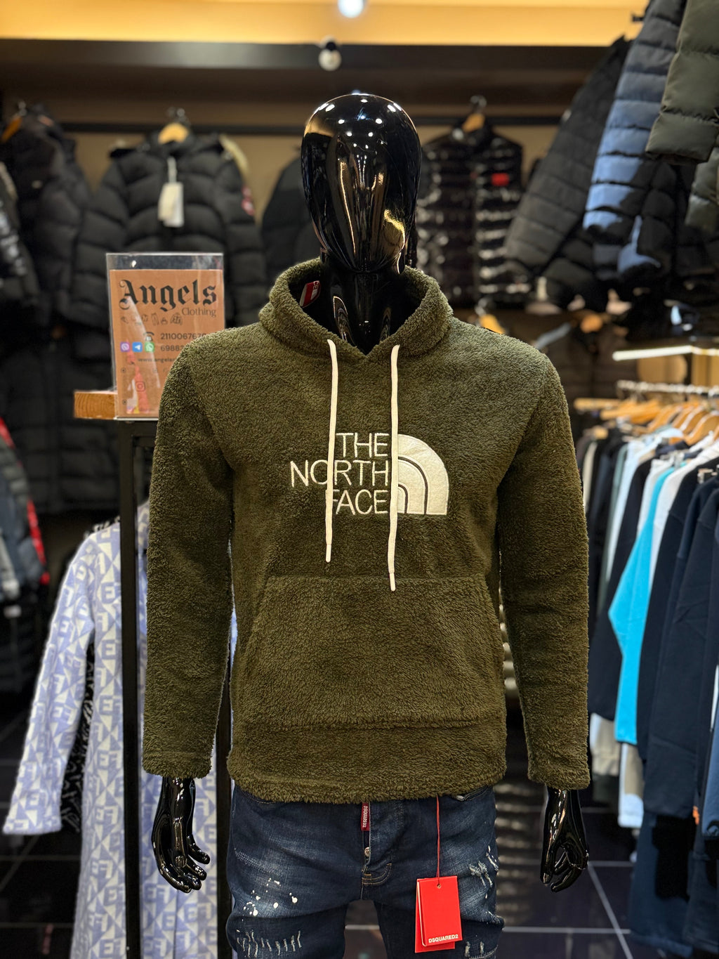 THE NORTH FACE Φούτερ( πρόβατο ) χακί RR 723
