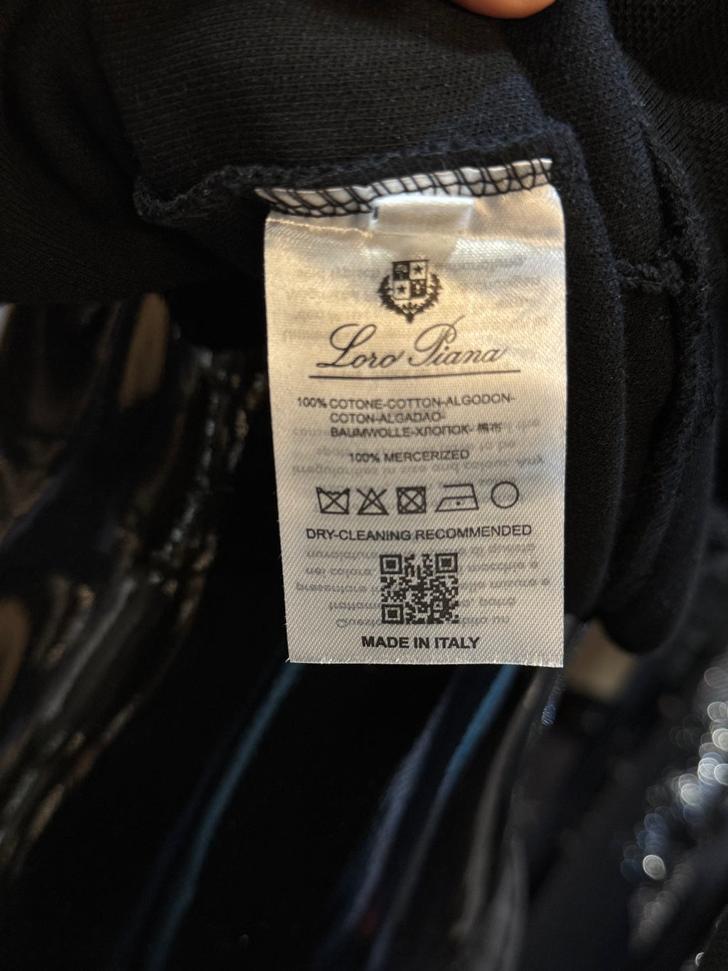 LORO PIANA zipper μαύρο  WIJ 201
