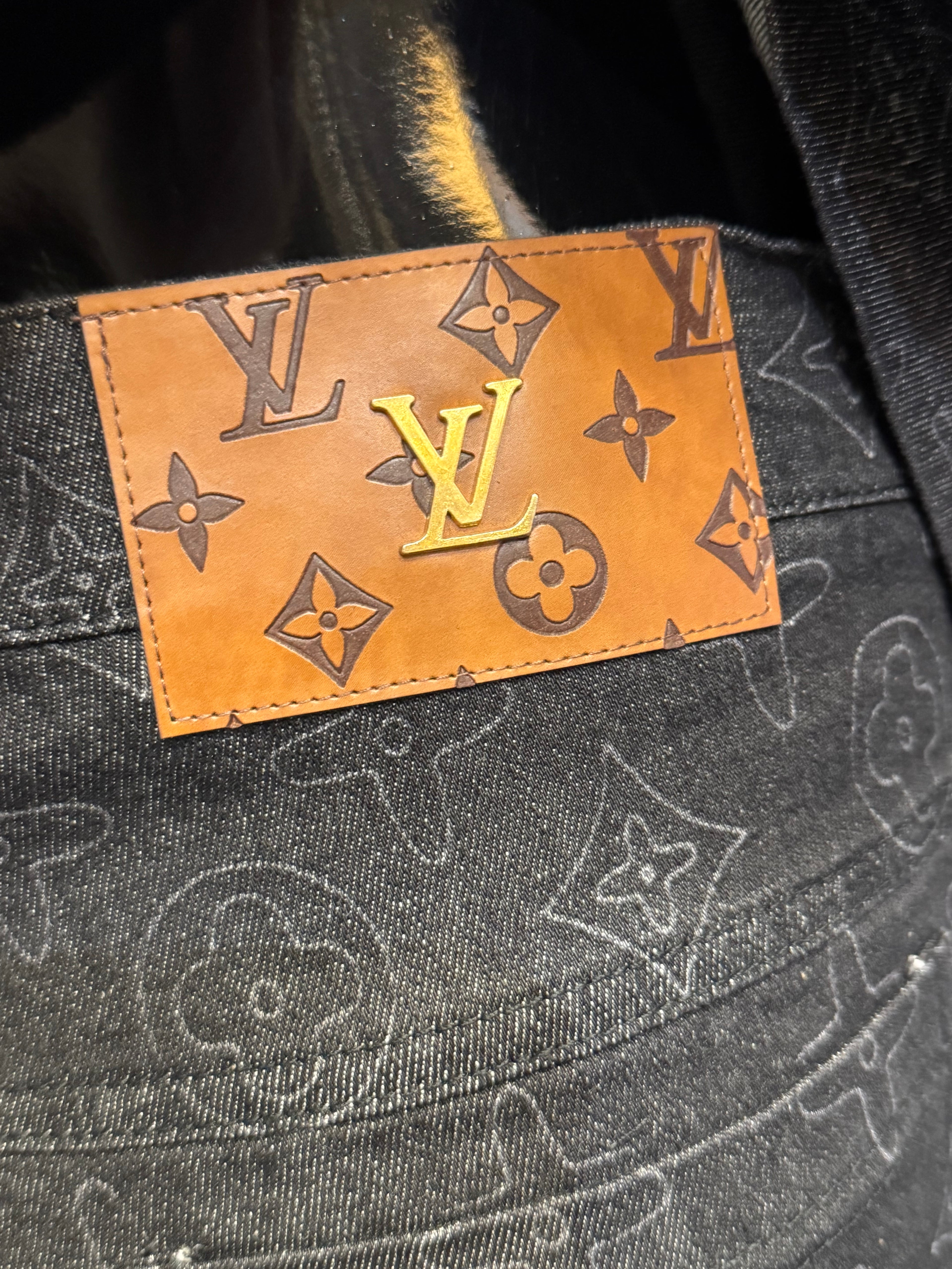 LOUIS VUITTON SET ΣΚΟΥΡΟ JEAN / ΜΑΥΡΟ Ζ-035