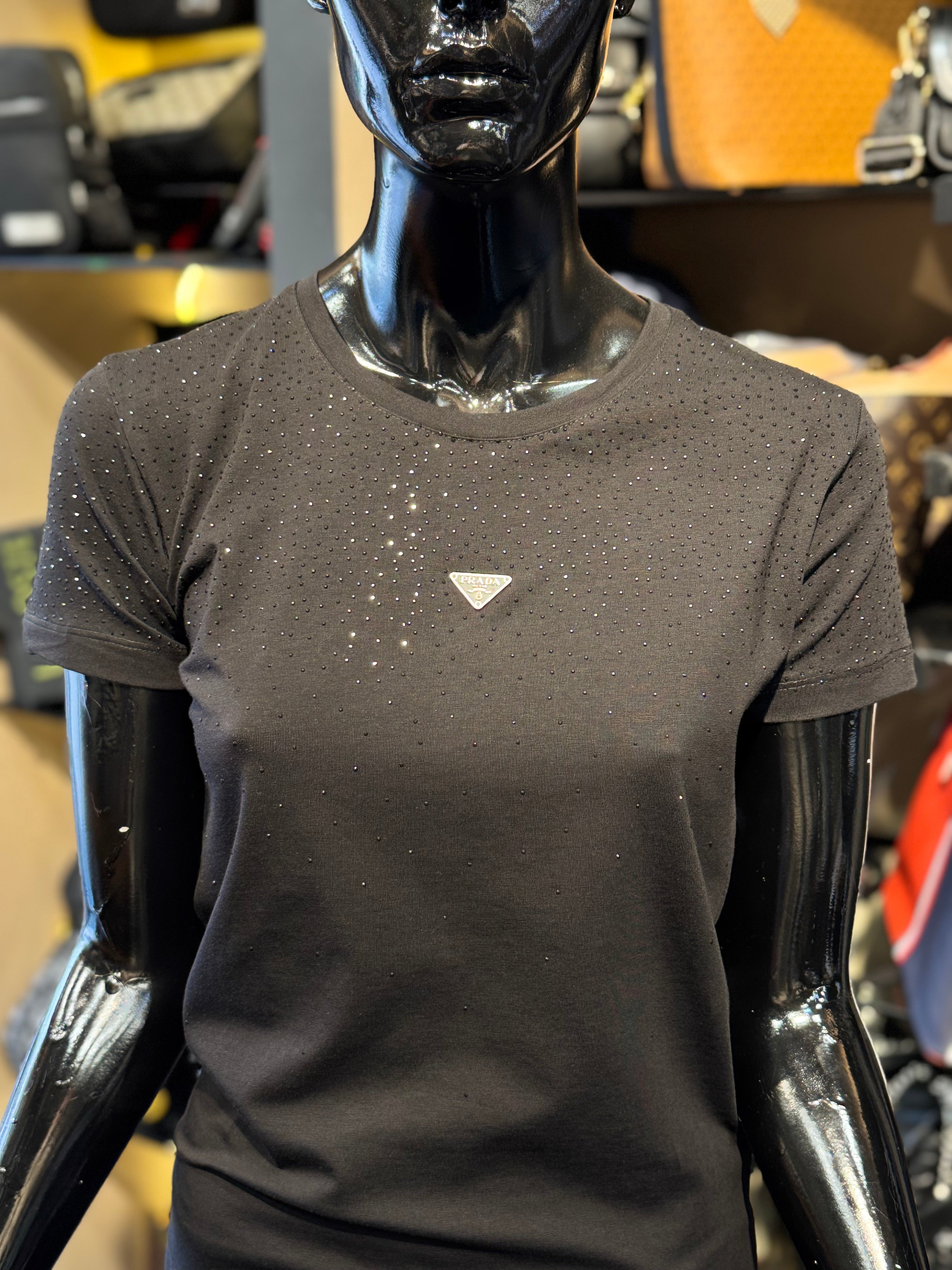 PRADA T-SHIRT ΜΑΥΡΟ N-010