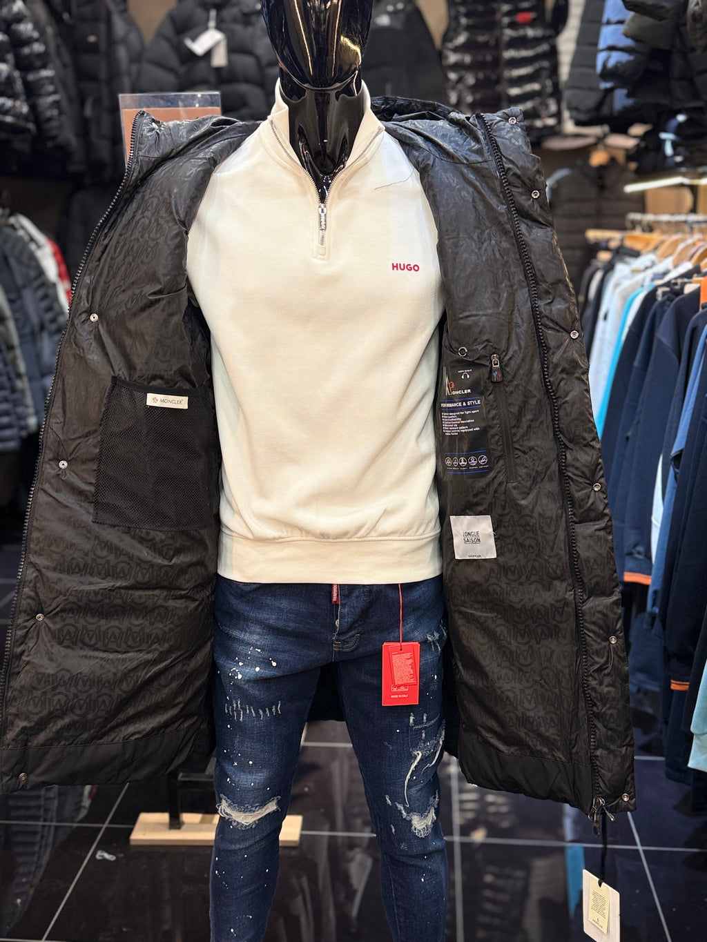 MONCLER JACKET μαύρο  B-770