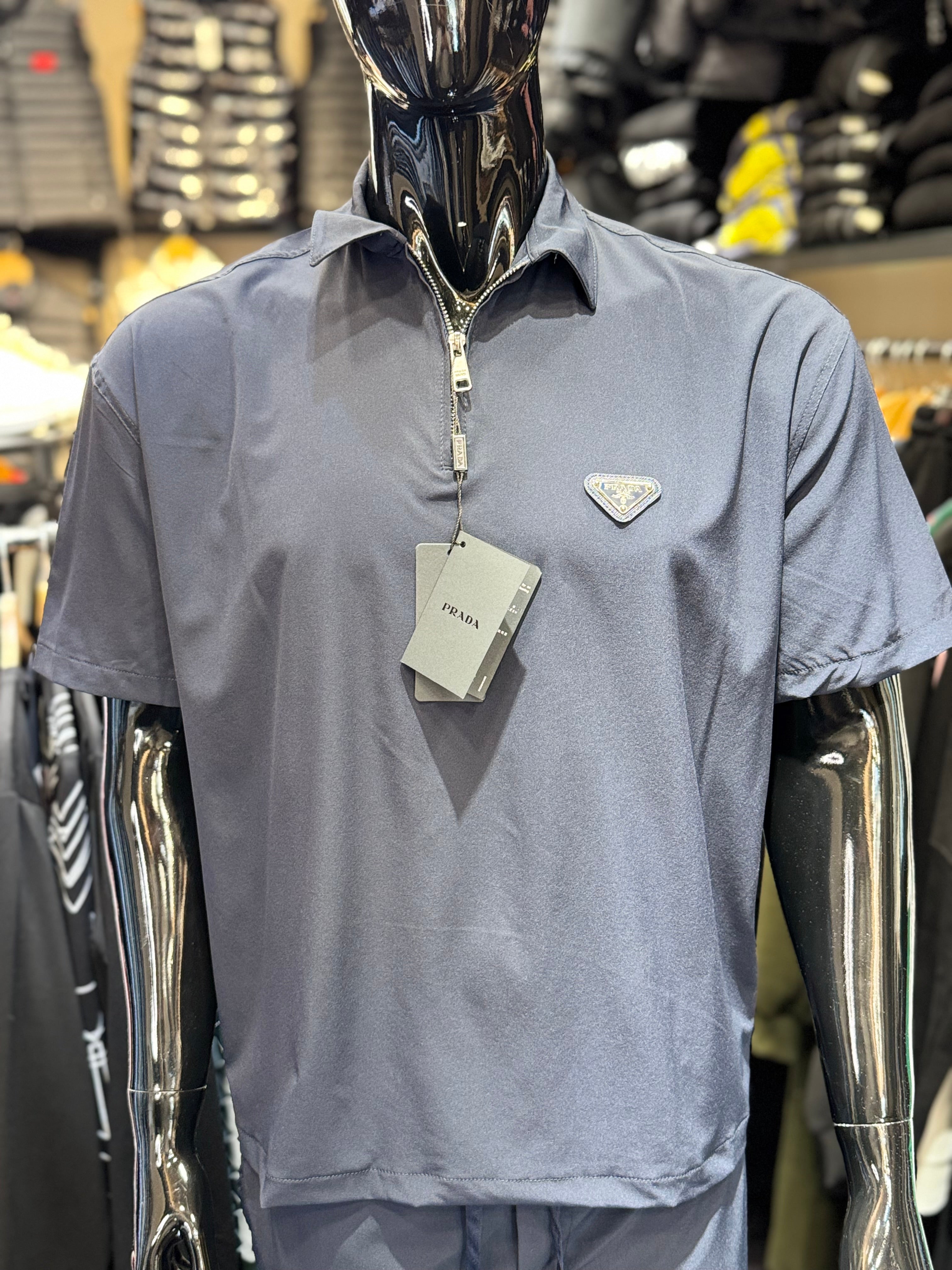 PRADA SET ΜΠΛΕ ΣΚΟΥΡΟ G-040