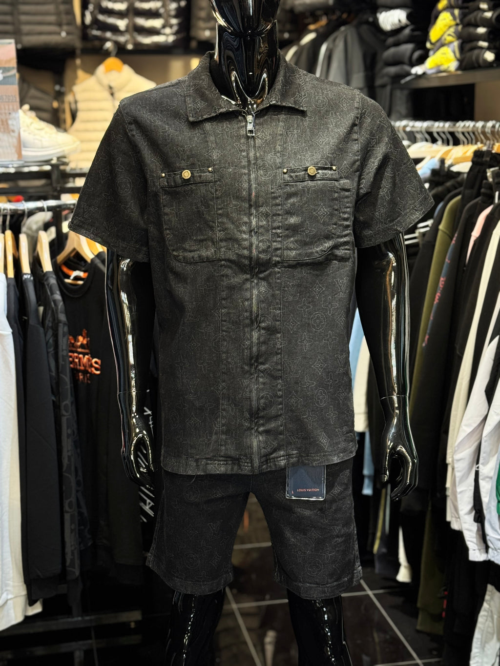 LOUIS VUITTON SET ΣΚΟΥΡΟ JEAN / ΜΑΥΡΟ Ζ-035