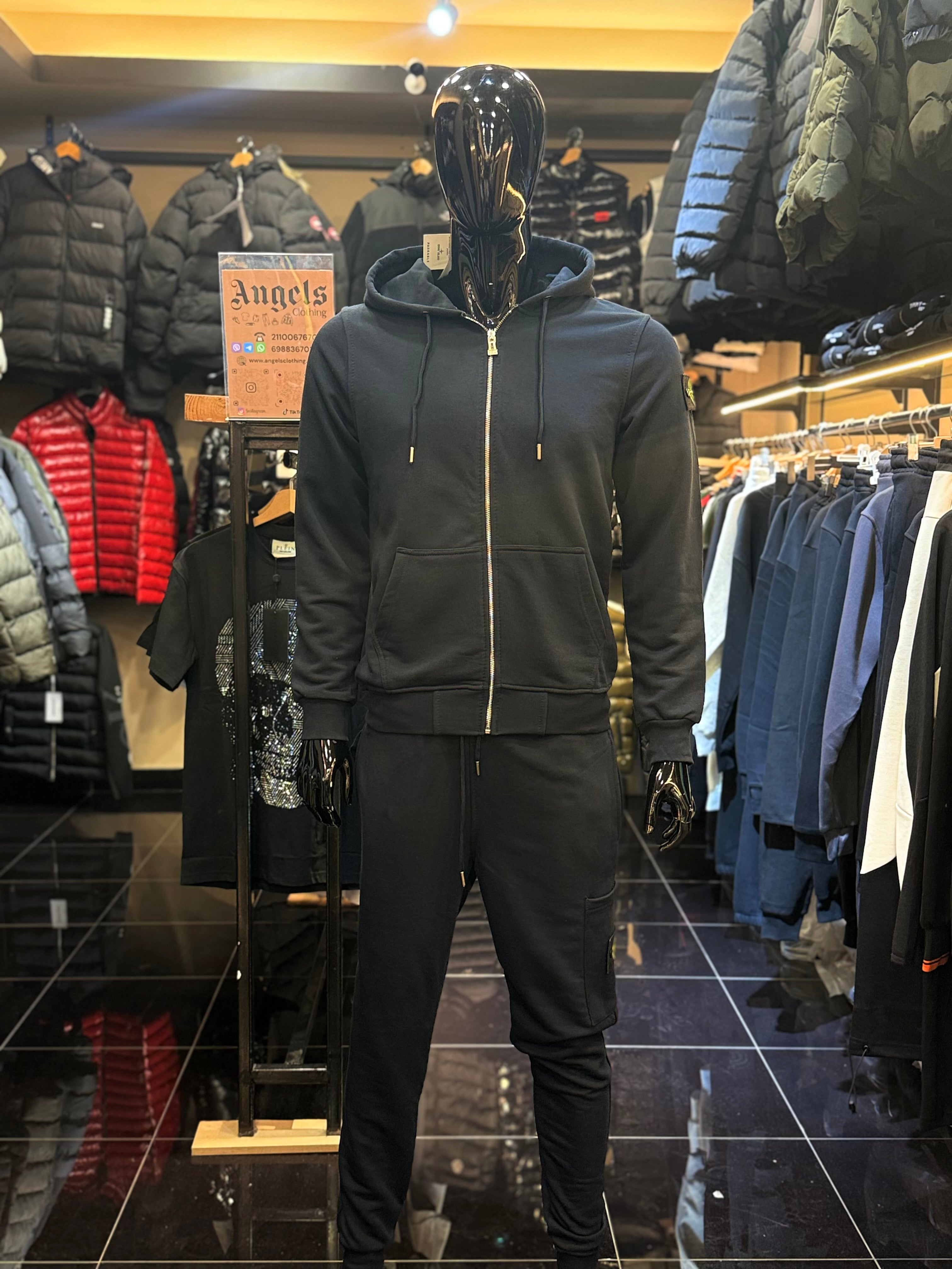 STONE ISLAND track suit μαύρο   FG 23