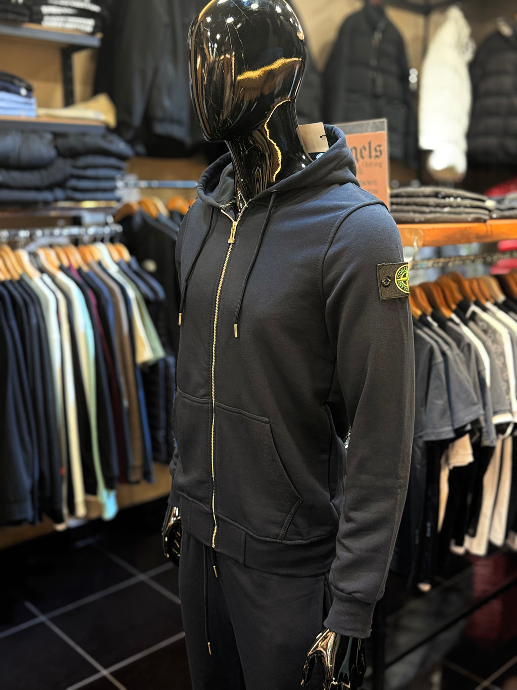 STONE ISLAND track suit μαύρο   FG 23