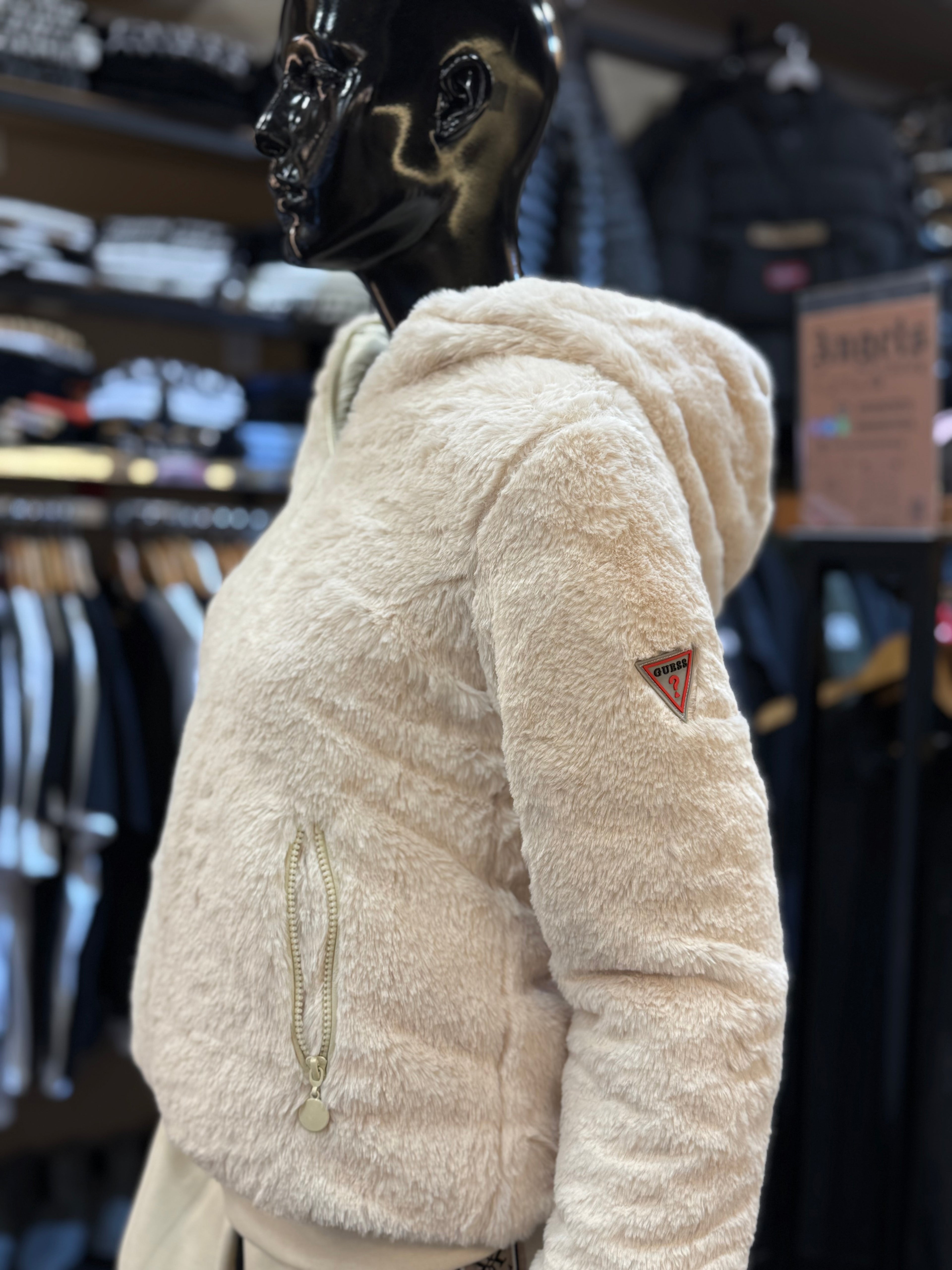 GUESS γυναικείο puffer - γουνάκι WJX-22