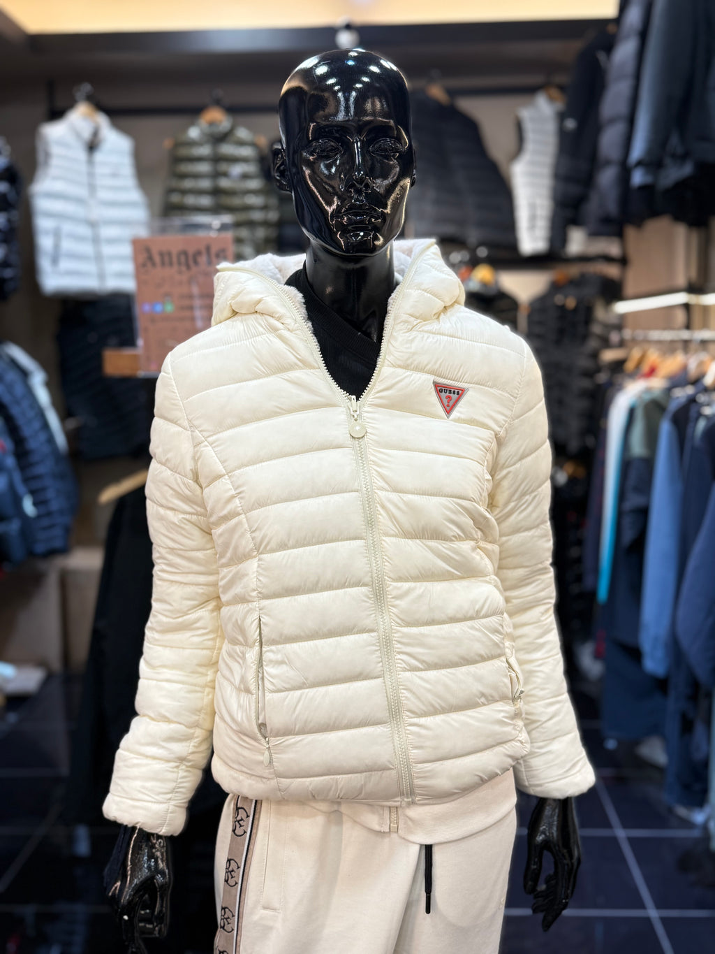 GUESS γυναικείο puffer - γουνάκι WJX-22